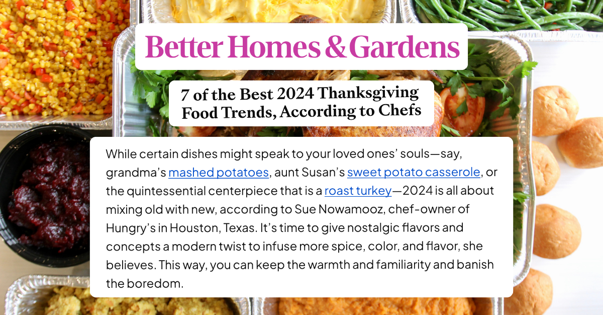 Better Homes & Gardens Thanksgiving Feature